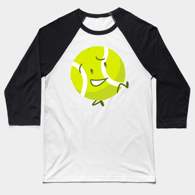 Tennis Ball Baseball T-Shirt by PuppyRelp